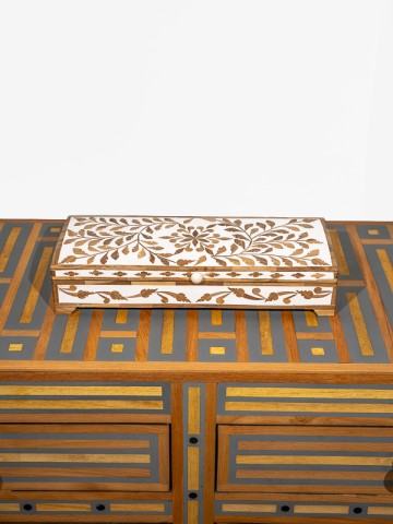 Azure - Cedar & Bone Inlay Box