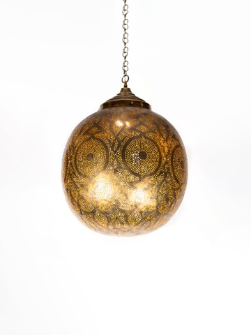 Serena - Ornate Brass Globe...